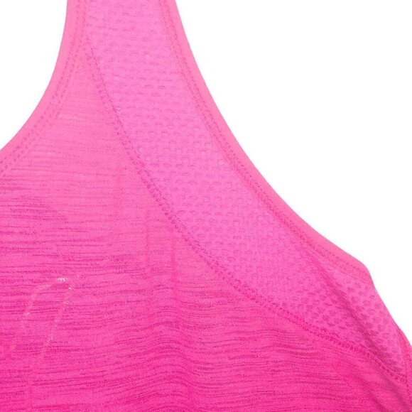 AEROPOSTALE HOT PINK TRY TO KEEP UP RACER BACK WORKOUT TANK - SIZE M - Picture 3 of 4